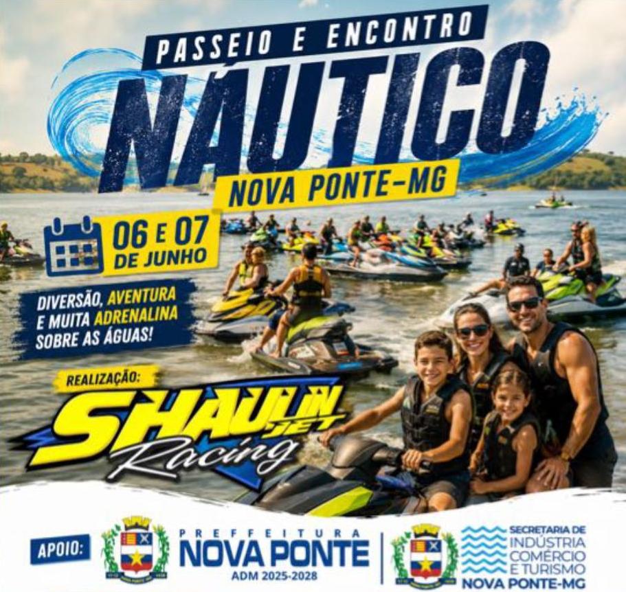 Nova Ponte recebe Encontro e Passeio Náutico nos dias 06 e 07 de junho