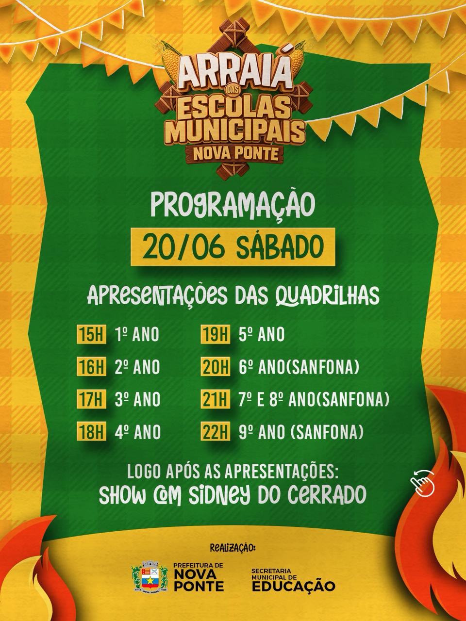 Arraiá das Escolas Municipais divulga programação das quadrilhas - imagem 2