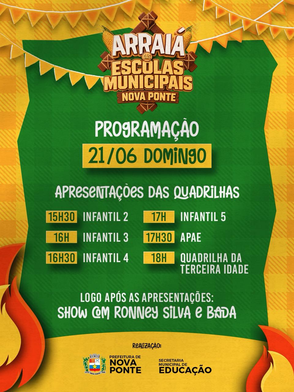 Arraiá das Escolas Municipais divulga programação das quadrilhas - imagem 3